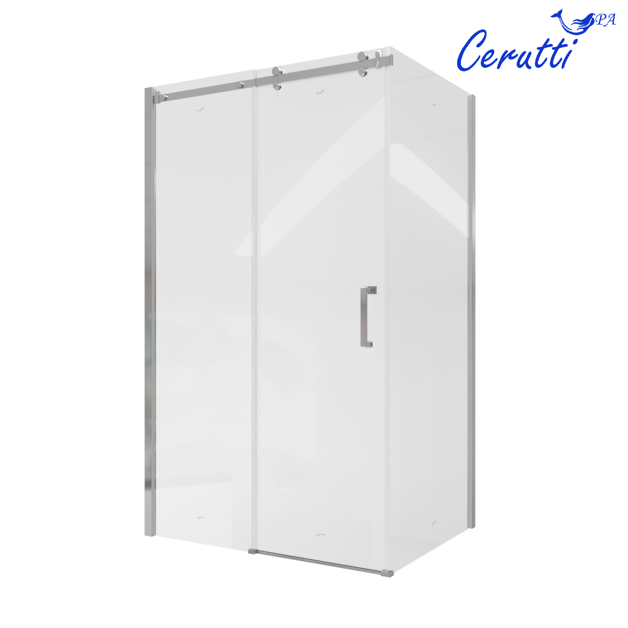 Душевой уголок Cerutti SPA 90x120 CEZA'S120 без поддона, стекло прозрачное, профиль хром