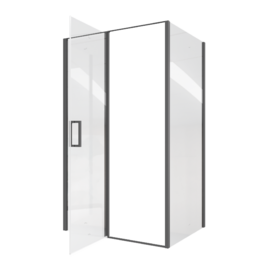Фото Душевой уголок Ceruttispa 90x120 VICTORIA120B стекло прозрачное, профиль черный