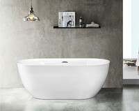 Отдельностоящая акриловая ванна Ceruttispa Ami CT9039 170x75 см, белая