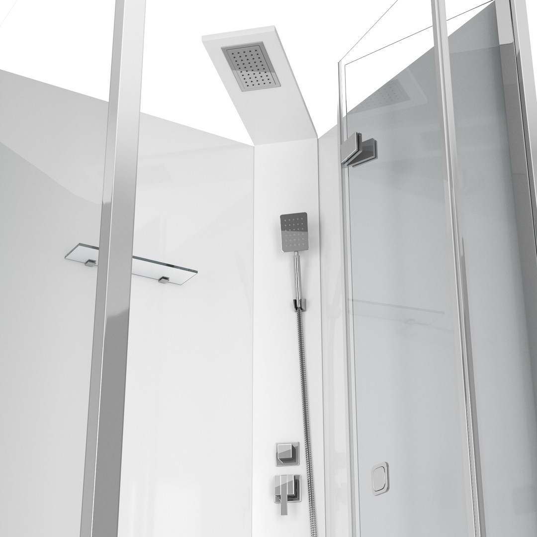 Душевая кабина Ceruttispa Bella Bella T 90x90 см без крыши профиль хром 67410₽