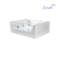 Акриловая гидромассажная ванна Ceruttispa C-478 170x120 см, белая