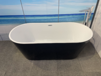 Отдельностоящая акриловая ванна Ceruttispa Chika CT8559 170x80 см, белая