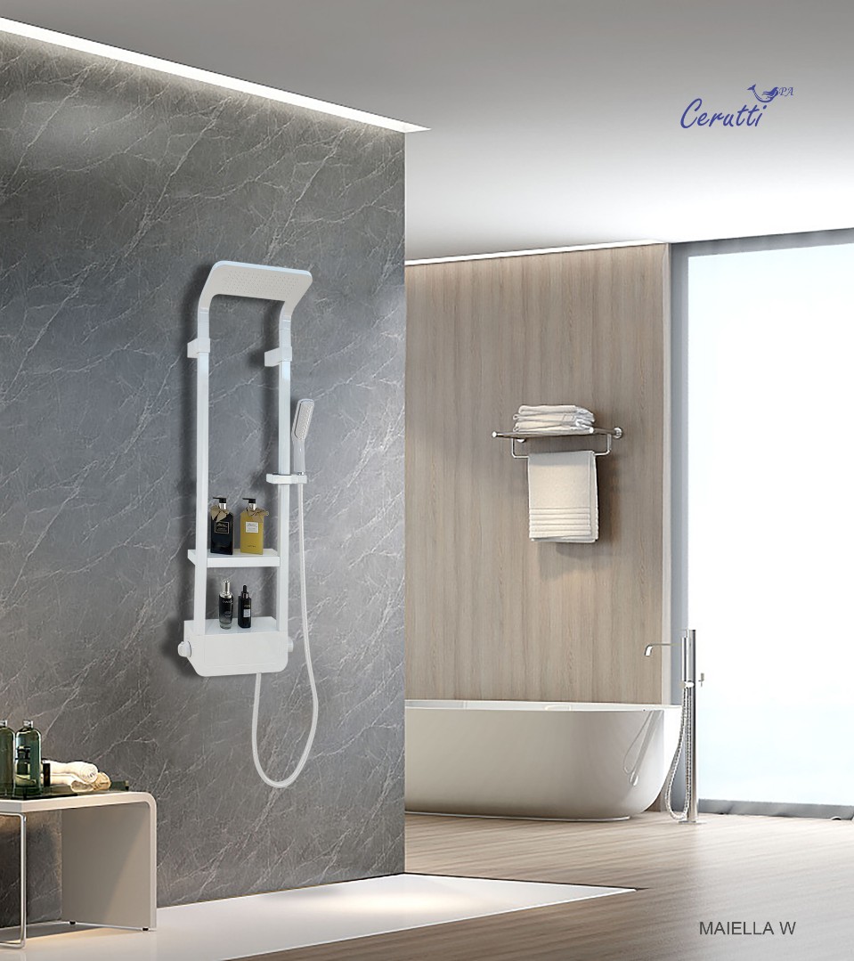 Душевая панель Cerutti SPA Maiella CT8984 белый глянцевый - фото 2