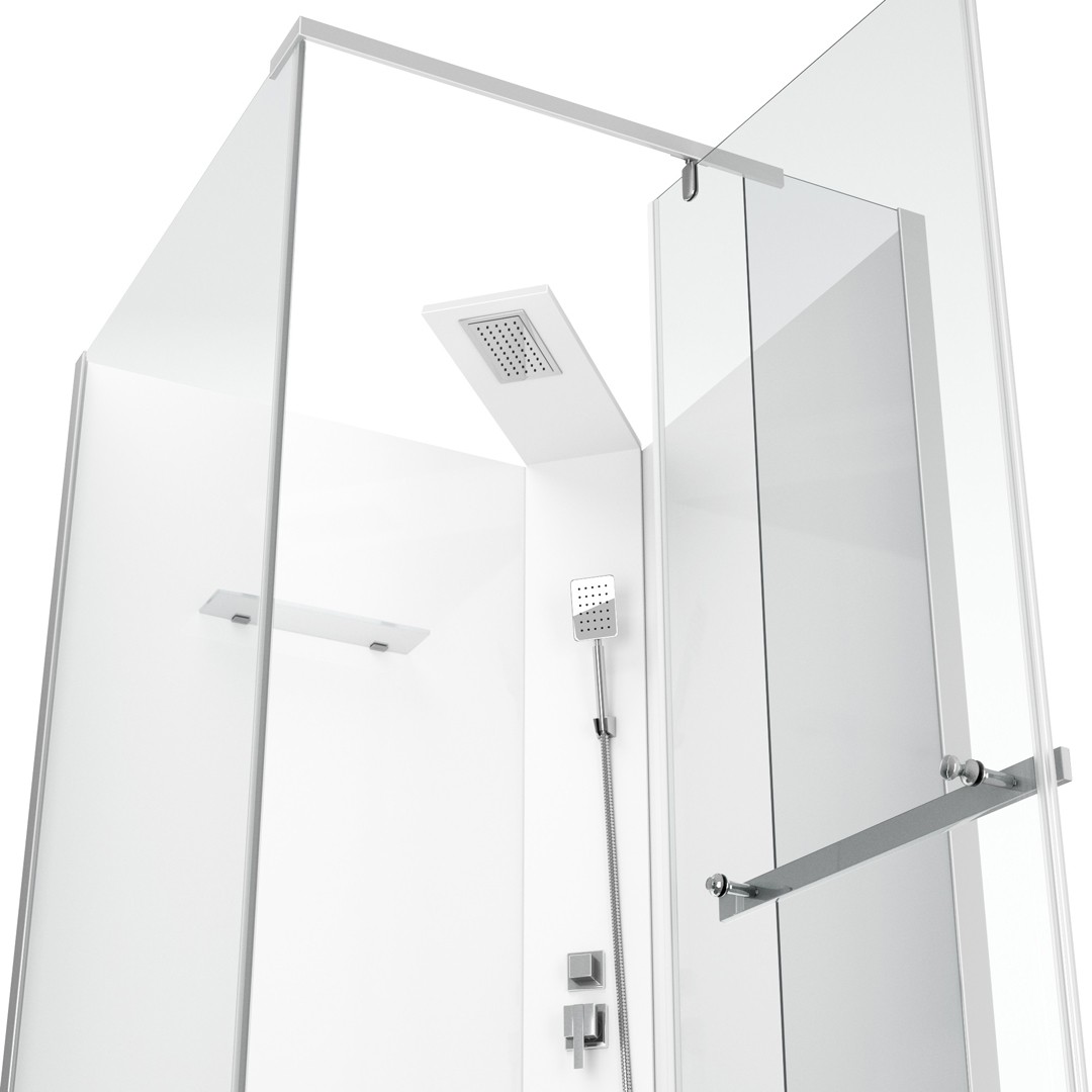 Душевая кабина Ceruttispa Mimi Mimi T 90x90 см без крыши профиль хром 66240₽