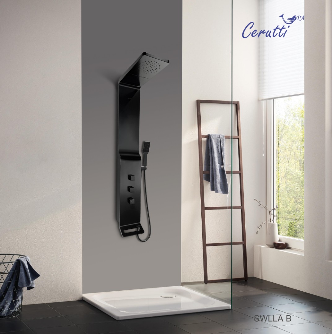 Душевая панель Cerutti SPA Sella CT8989 черный глянцевый - фото 2