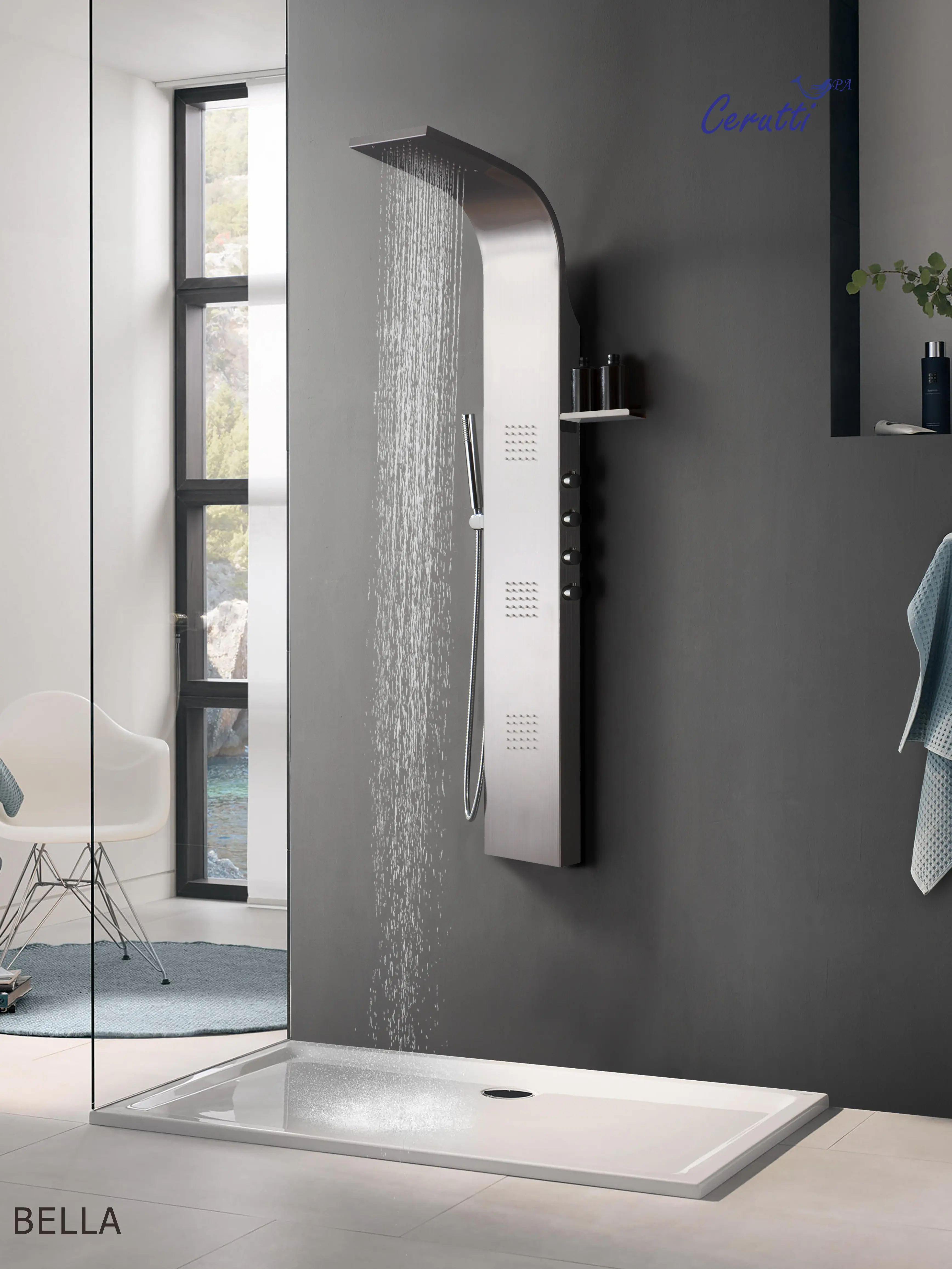 Душевая панель Ceruttispa Bella CT11128 без излива хром 18990₽