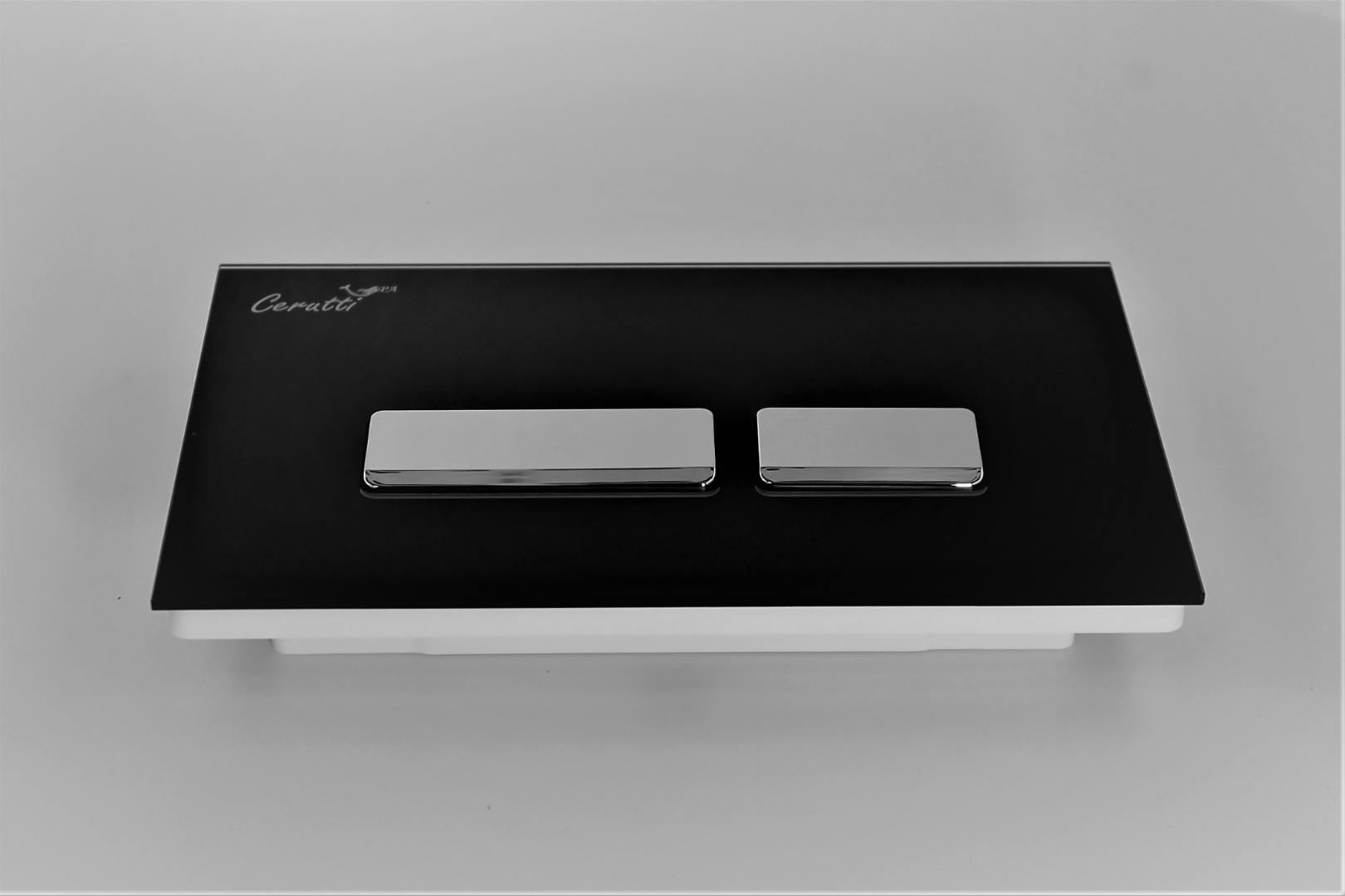 Кнопка для инсталляции Cerutti SPA CR06BK черная, цвет черный - фото 4