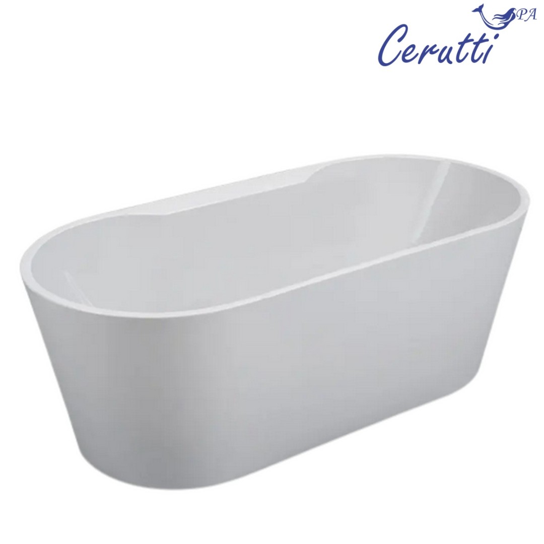 Ванна акриловая Cerutti SPA Martigano W 170x80 CT7766 отдельностоящая, белая, размер 170х80, цвет белый - фото 2