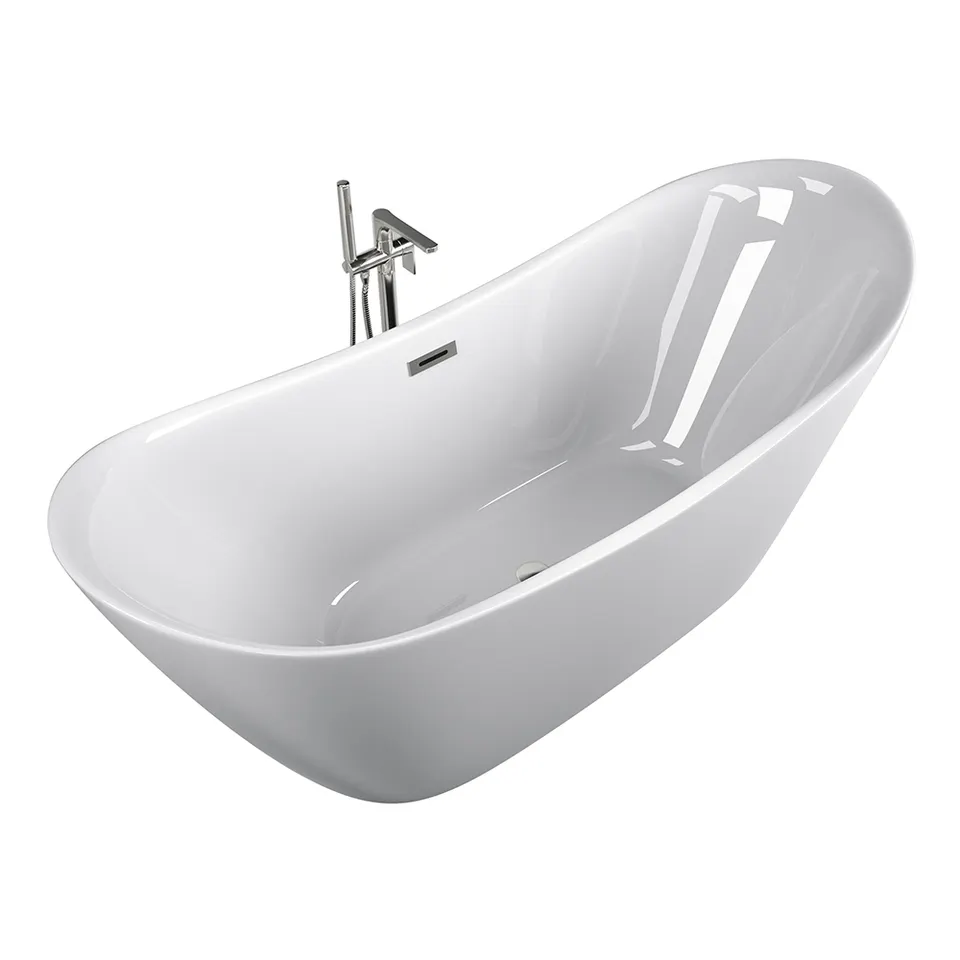 Ванна акриловая Cerutti SPA Nemi 170x75 CT9319 отдельностоящая, белая, размер 170х75, цвет белый - фото 2
