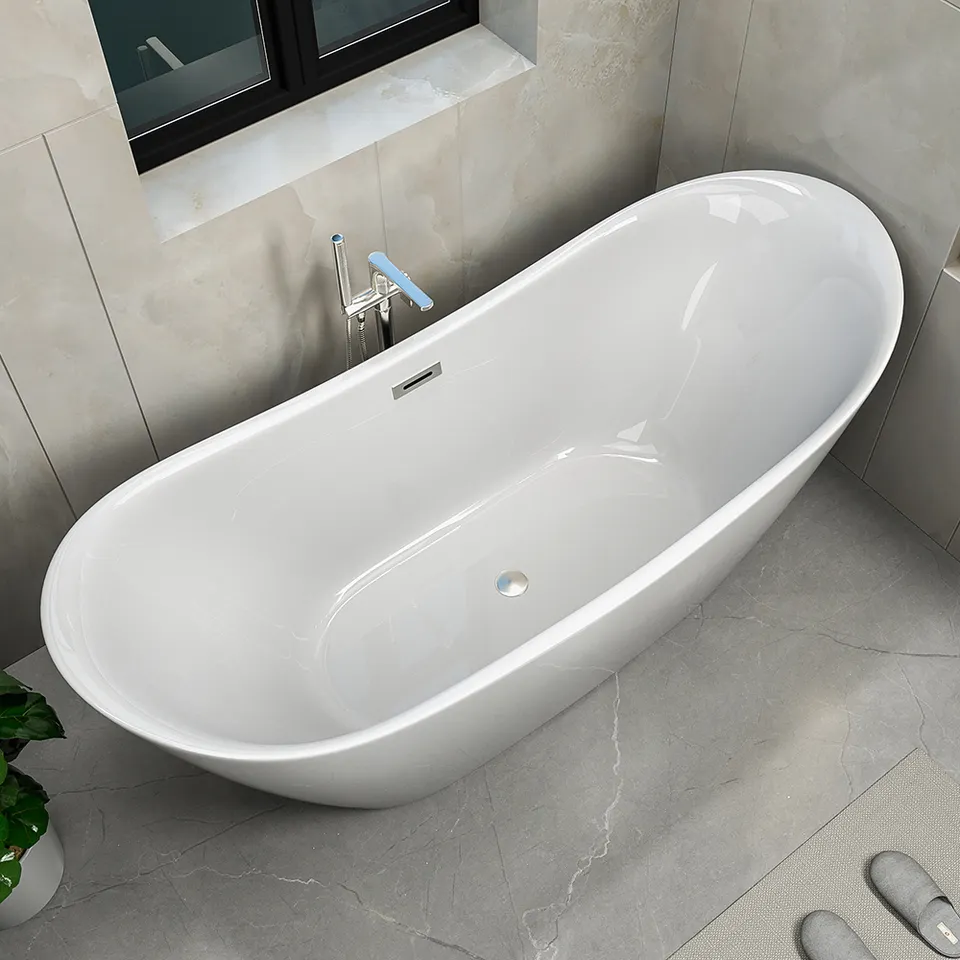 Ванна акриловая Cerutti SPA Nemi 170x75 CT9319 отдельностоящая, белая, размер 170х75, цвет белый - фото 5