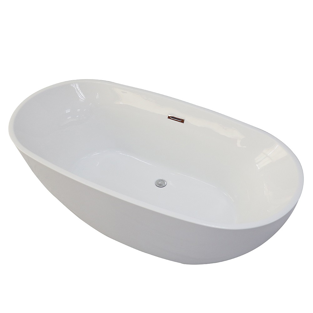 Ванна акриловая Cerutti SPA d'ISEO 170x75 CT7390 отдельностоящая, белая, размер 170х75, цвет белый - фото 3