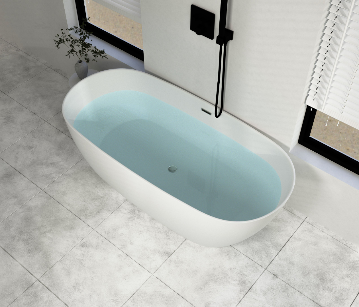 Ванна акриловая Cerutti SPA d'ISEO 170x75 CT7390 отдельностоящая, белая, размер 170х75, цвет белый - фото 8