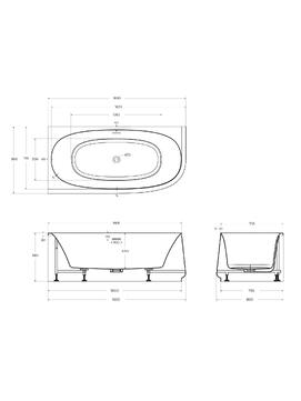Фото Ванна акриловая Cezares 165x80 CZR-LUX-CORNER-165-80-58-L белая, левая, ножки в комплекте
