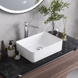 Раковина накладная Cezares 41 см CZR-6596 белая