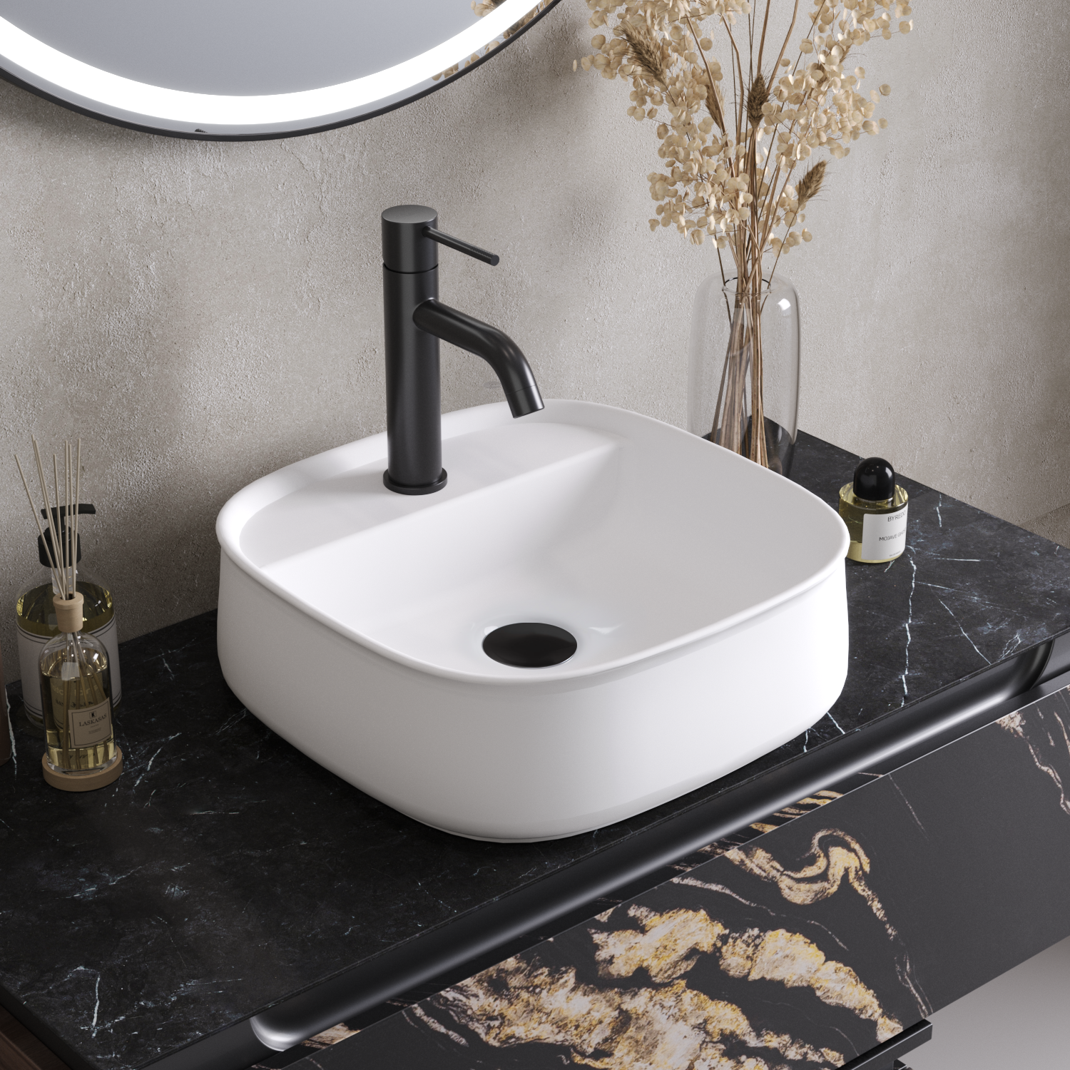 Раковина накладная Cezares 42 см CZR-6581 белая 8914₽