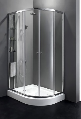 Душевой уголок Cezares Anima 120х100 Anima-RH-2-120/100-C-Cr-L без поддона, стекло прозрачное, профиль хром