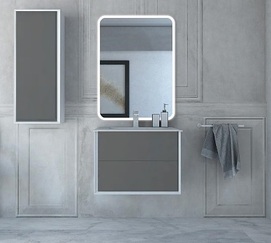 Фото Мебель для ванной комнаты Cezares Bellagio 71 см подвесная, Grigio Nuvola