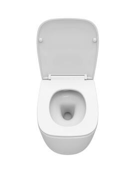 Фото Унитаз подвесной Cezares COMFORT CZR-380-TH-TOR/SC безободковый, белый, с крышкой микролифт