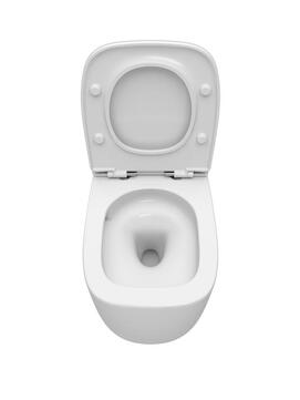 Фото Унитаз подвесной Cezares COMFORT CZR-380-TH-TOR/SC безободковый, белый, с крышкой микролифт