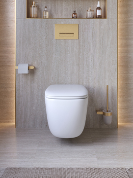 Фото Унитаз подвесной Cezares COMFORT CZR-380-TH-TOR/SC безободковый, белый, с крышкой микролифт