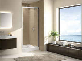 Душевая дверь Cezares ECO-BA-1-90-C-Cr 90x190 стекло прозрачное, профиль хром