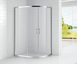 Душевой уголок Cezares Eco 120х90 Eco-O-RH-2-120/90-P-Cr без поддона, стекло матовое, профиль хром