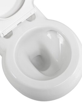 Фото Унитаз подвесной Cezares Grande-Tor CZR-308-TH-TOR/SC безободковый, белый, с крышкой микролифт