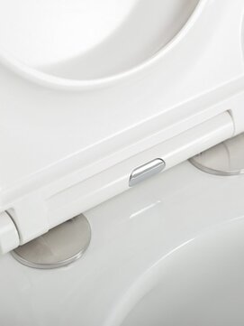 Фото Унитаз подвесной Cezares Grande-Tor CZR-308-TH-TOR/SC безободковый, белый, с крышкой микролифт