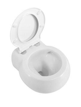 Фото Унитаз подвесной Cezares Grande-Tor CZR-308-TH-TOR/SC безободковый, белый, с крышкой микролифт