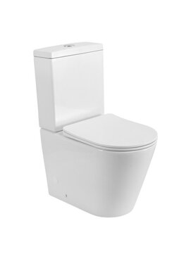 Фото Унитаз напольный Cezares LINER CZR-6726-CP-TOR/SC безободковый, белый, с крышкой микролифт