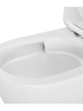 Фото Унитаз напольный Cezares LINER CZR-6726-CP-TOR/SC безободковый, белый, с крышкой микролифт