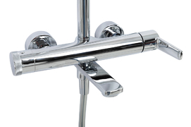 Фото Душевая стойка Cezares LUX LUX-CVD-01 хром, со смесителем и изливом