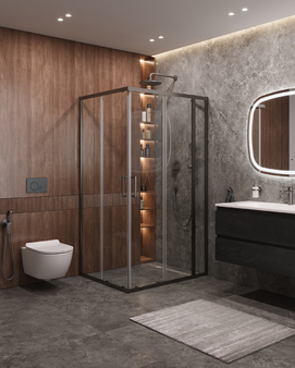 Душевой уголок Cezares Molveno MOLVENO-AH-21-90+30-C-GM-IV