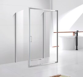 Душевой уголок Cezares Molveno 120x90 MOLVENO-AH-12-120/90-C-Cr-IV  стекло прозрачное, профиль хром