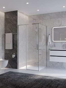 Душевой уголок Cezares Plane PLANE-A-1-100-C-CR