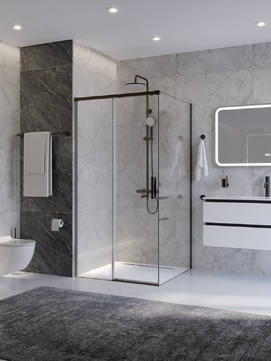 Душевой уголок Cezares Plane PLANE-A-1-100-C-GM