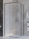 Фото Душевой уголок Cezares PLANE 100x100 PLANE-A-2-100-C-IN стекло прозрачное, профиль  сатин 3