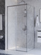 Фото Душевой уголок Cezares PLANE 100x80 PLANE-AH-1-100/80-C-IN стекло прозрачное, профиль  сатин 3