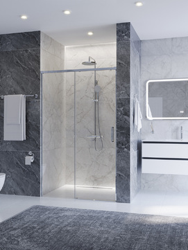 Душевая дверь в нишу Cezares Plane PLANE-BF-1-120-C-CR