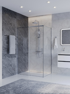 Душевой уголок Cezares Plane PLANE-AH-1-120/80-C-CR