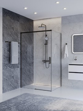 Душевой уголок Cezares Plane PLANE-AH-1-120/90-C-GM