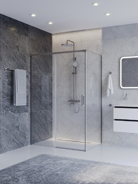 Душевой уголок Cezares Plane PLANE-AH-1-130/90-C-IN