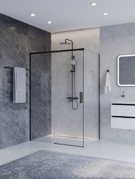 Душевой уголок Cezares Plane PLANE-AH-1-140/100-C-GM