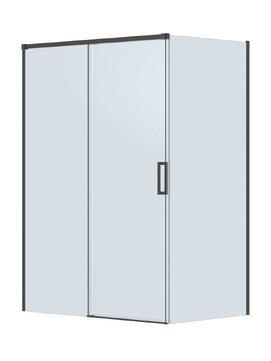 Фото Душевой уголок Cezares PLANE 140x90 PLANE-AH-1-140/90-C-GM стекло прозрачное, профиль  оружейная сталь