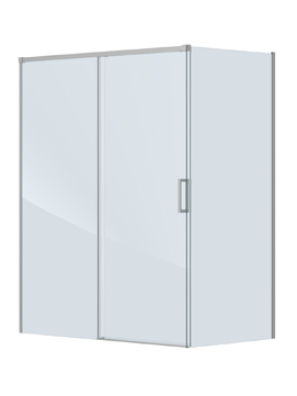 Фото Душевой уголок Cezares PLANE 150x100 PLANE-AH-1-150/100-C-IN стекло прозрачное, профиль  сатин