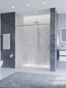 Душевая дверь в нишу Cezares Plane PLANE-BF-1-150-C-CR