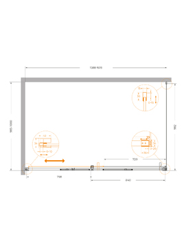 Фото Душевой уголок Cezares PLANE 160x100 PLANE-AH-1-160/100-C-GM стекло прозрачное, профиль  оружейная сталь