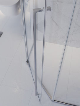 Фото Душевой уголок Cezares PLANE 90x90 PLANE-P-1-90-C-CR стекло прозрачное, профиль хром