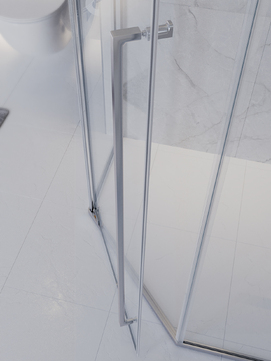 Фото Душевой уголок Cezares PLANE 90x90 PLANE-P-1-90-C-CR стекло прозрачное, профиль хром