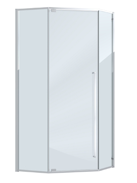 Фото Душевой уголок Cezares PLANE 90x90 PLANE-P-1-90-C-CR стекло прозрачное, профиль хром